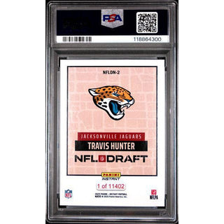 Travis Hunter 2025 Panini Instant NFL Draft Night PSA 10