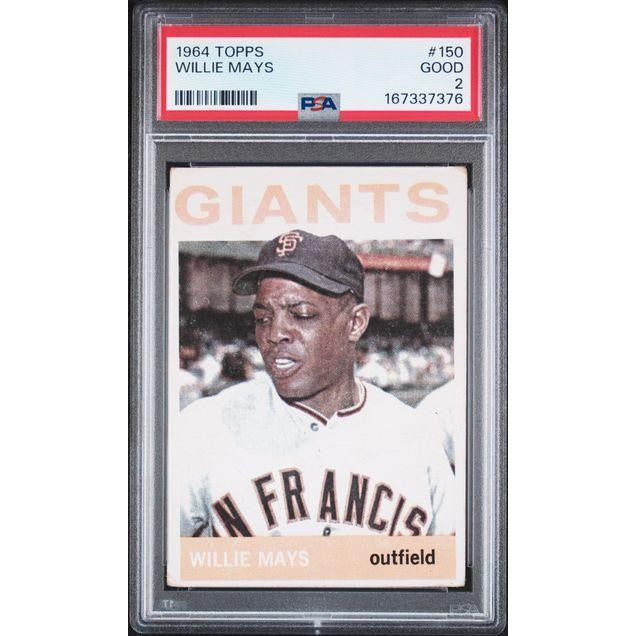 1964 Topps Willie Mays #150 PSA 2