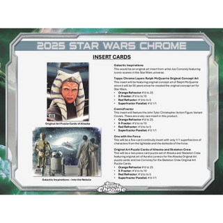 2025 Topps Star Wars Chrome Galaxy Hobby Box