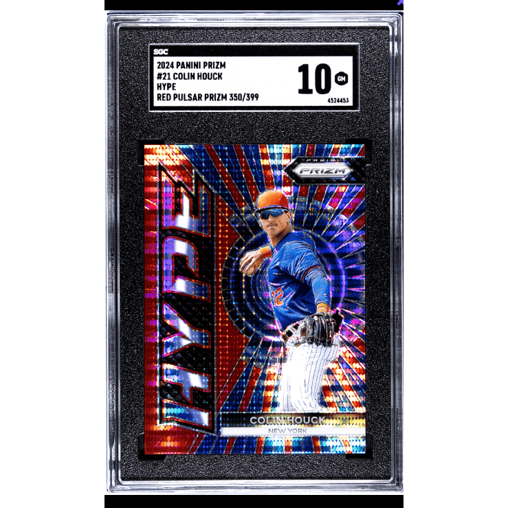 Colin Houck 2024 Panini Prizm #21 Hype Red Pulsar Prizm 350/399 SGC 10