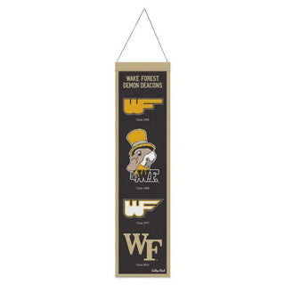 Wake Forest Demon Deacons College Vault Wool Banner – 8" x 32"