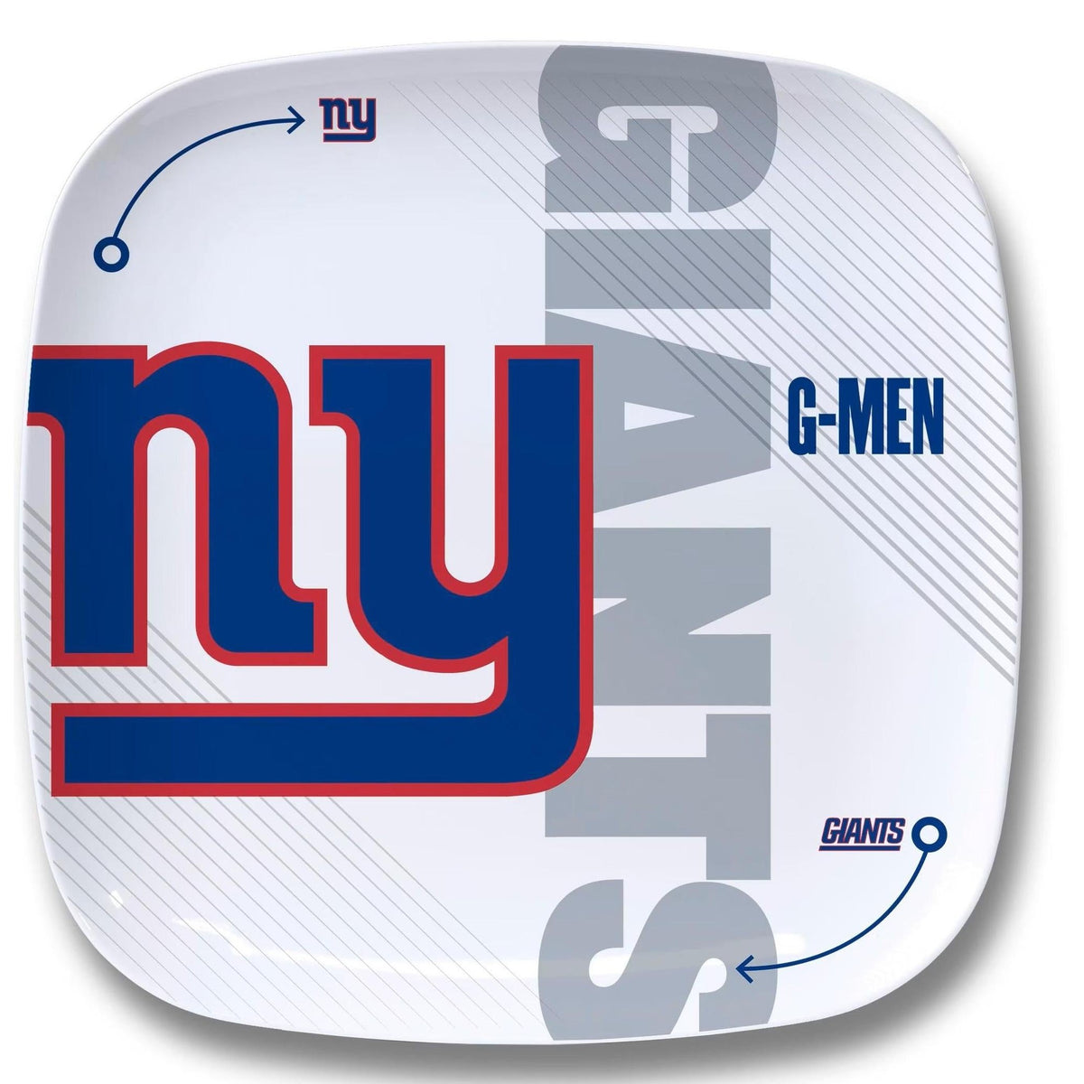 New York Giants Party Plate 10.25" x 10.25"