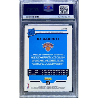 RJ Barrett 2019 Panini Donruss #203 PSA 10