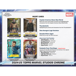 2024-25 Topps Marvel Studios Chrome Blaster Box