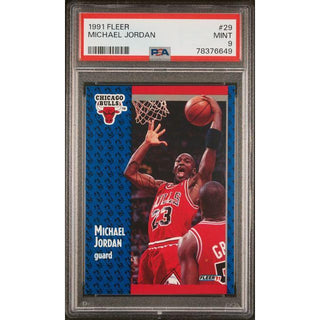 Michael Jordan 1991 Fleer #29 PSA 9