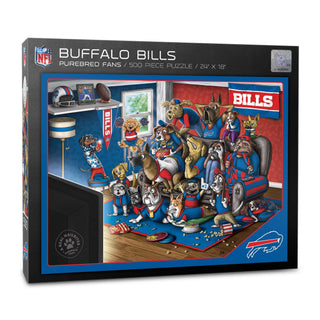 Buffalo Bills Purebred Fans- A Real Nailbiter 500 pc Puzzle