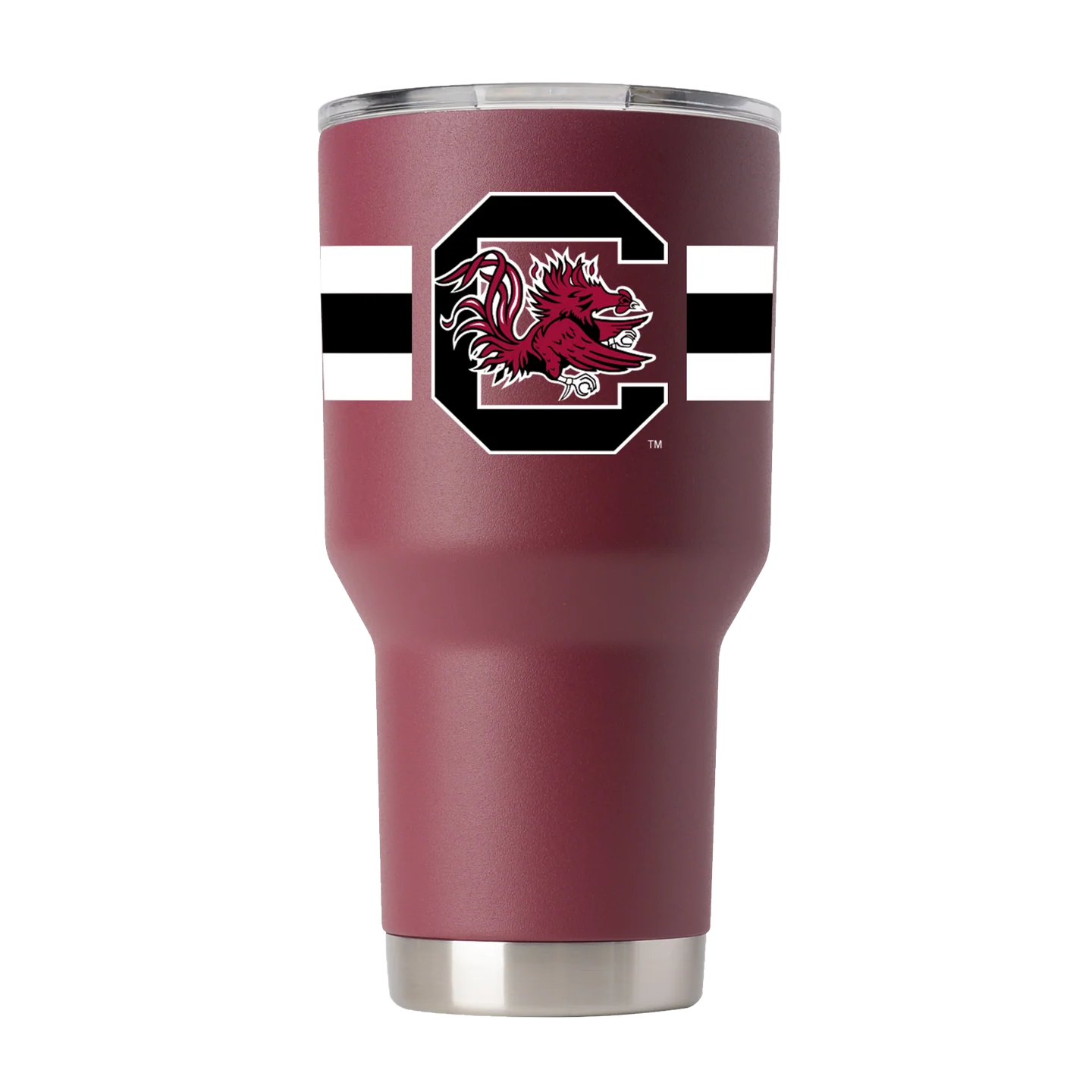Tumbler: South Carolina Gamecocks Garnet – 20oz or 30oz with 360° Stripes