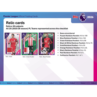 2026 Topps Premier League Soccer Hobby Box
