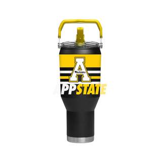 Appalachian State Mountaineers - 40oz Carry Tumbler – Double-Wall Stainless Steel with Full-Color Logo
