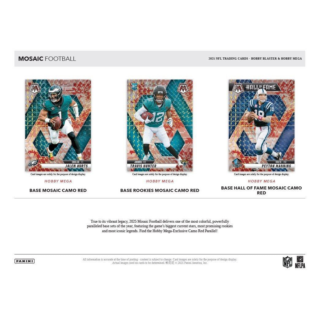 2025 Panini Mosaic Football Hobby Blaster Box