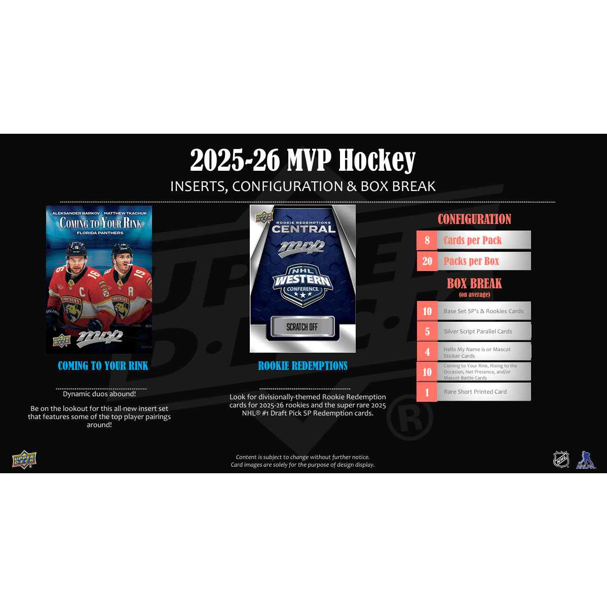 2025-26 Upper Deck MVP Hockey Hobby Box