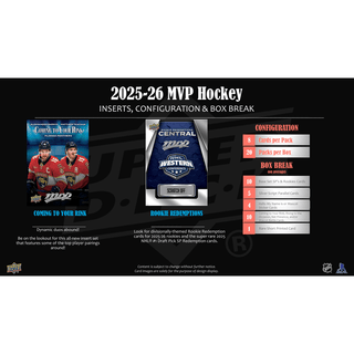 2025-26 Upper Deck MVP Hockey Hobby Box