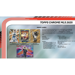 2025 Topps MLS Major League Soccer Chrome Hobby Box