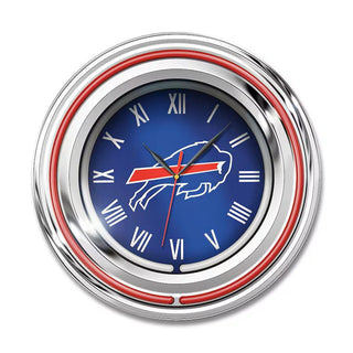 Clock: Buffalo Bills Team Color Neon – 15"