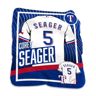 Blanket: Texas Rangers Corey Seager Gameday Raschel Throw – 50" x 60"