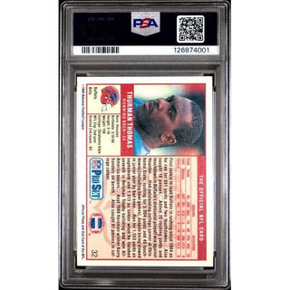 Thurman Thomas 1989 Pro Set #32 PSA 7