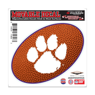 Clemson Tigers Removable Repositionable Reusable Decal – Official NCAA Team Sticker