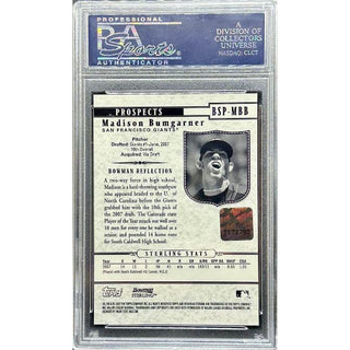 Madison Bumgarner 2007 Bowman Sterling Prospect Autograph #MBB PSA 9