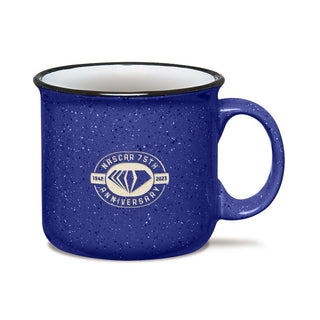 NASCAR Logo Classic Ceramic Mug – Blue Speckled Official Racing Drinkware