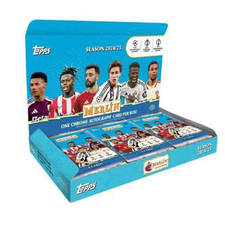 2024-25 Topps UEFA Club Competitions Merlin Chrome Soccer Hobby Box