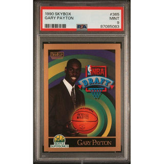Gary Payton 1990 SkyBox #365 PSA 9
