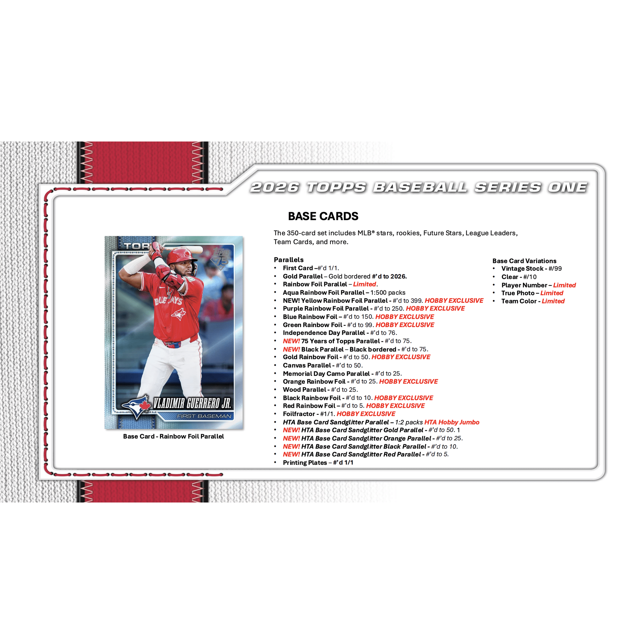 2026 Topps Series 1 Baseball Hobby Jumbo Box