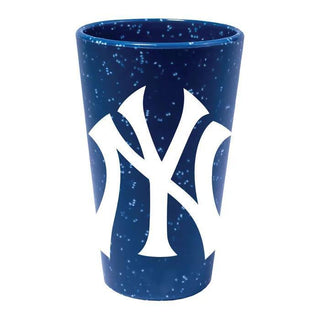 New York Yankees 16 oz Silicone Pint Glass – Blue Speckled
