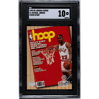 Michael Jordan 1998 Upper Deck Legend Cover Story #C1 – SGC 10 Gem Mint