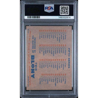 Checklist 4/5 1957 Topps Twin Blony PSA 5