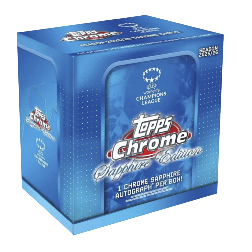 2025-26 Topps UEFA Women's Champions League Chrome Soccer Sapphire Edition Box