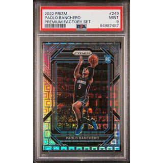 Paolo Banchero 2022 Panini Prizm Premium Factory Set #249 PSA 9