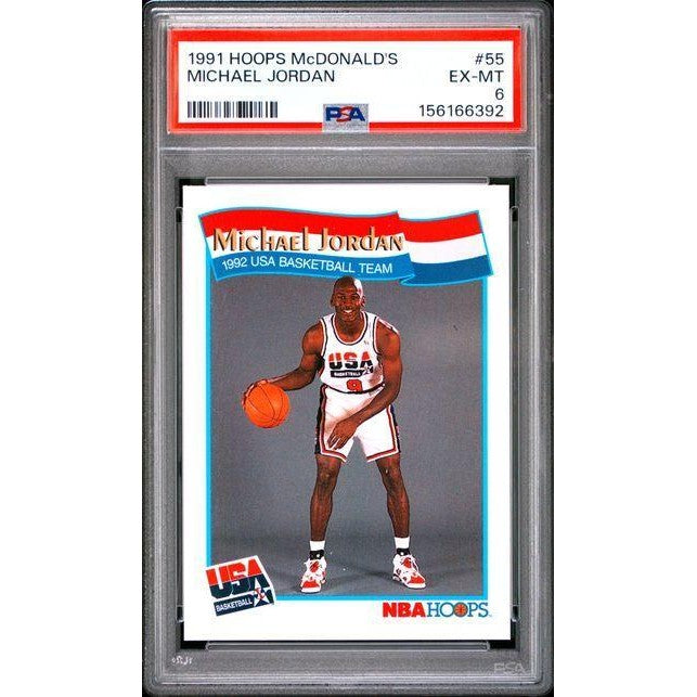 Michael Jordan 1991 Hopps McDonald's #55 PSA 6