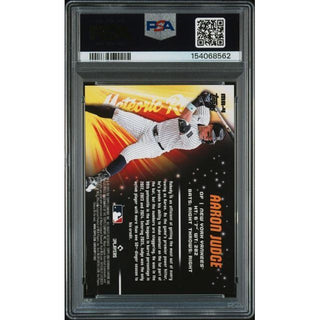 Aaron Judge 2025 Bowman Chrome Meteoric Rise-Gold Ref. #MR-4 PSA 8