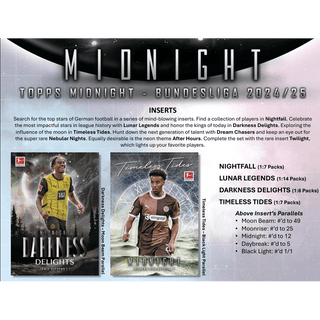 2024-25 Topps Bundesliga Midnight Soccer Hobby Box