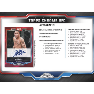 2025 Topps UFC Chrome Hobby Box
