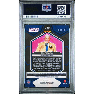 Bill Parcells 2024 Panini Mosaic Gold #292 PSA 9