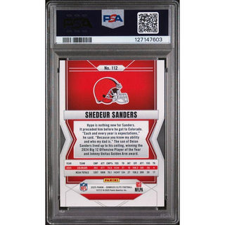 Shedeur Sanders 2025 Donruss Elite #112 PSA 9