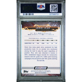 Jerry Rice 2023 Topps Composite Gold Power Surge #63 – PSA 9