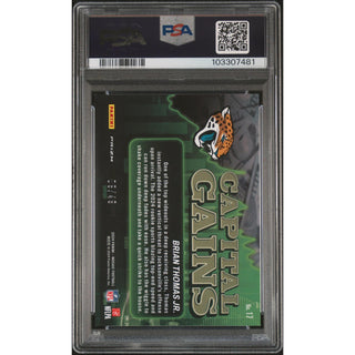 Brian Thomas Jr. 2024 Mosaic Capital Gains-Purple #17 – PSA 9