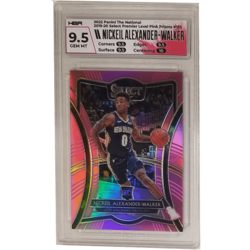 Nickeil Alexander-Walker: 2022 Panini The National 2019-20 Select Premier Level Pink Prizms #195 HGA 9.5