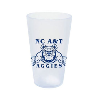 Silicone Pint Glass: NC A&T Aggies 16oz - Icicle