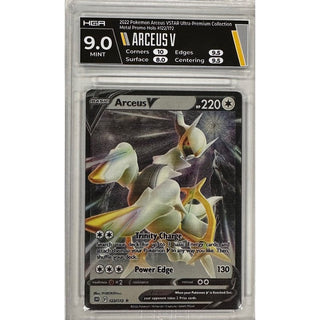 Arceus V: 2022 Pokémon Arceus VSTAR Ultra-Premium Collection Metal Promo Holo #112/172, HGA: 9.0