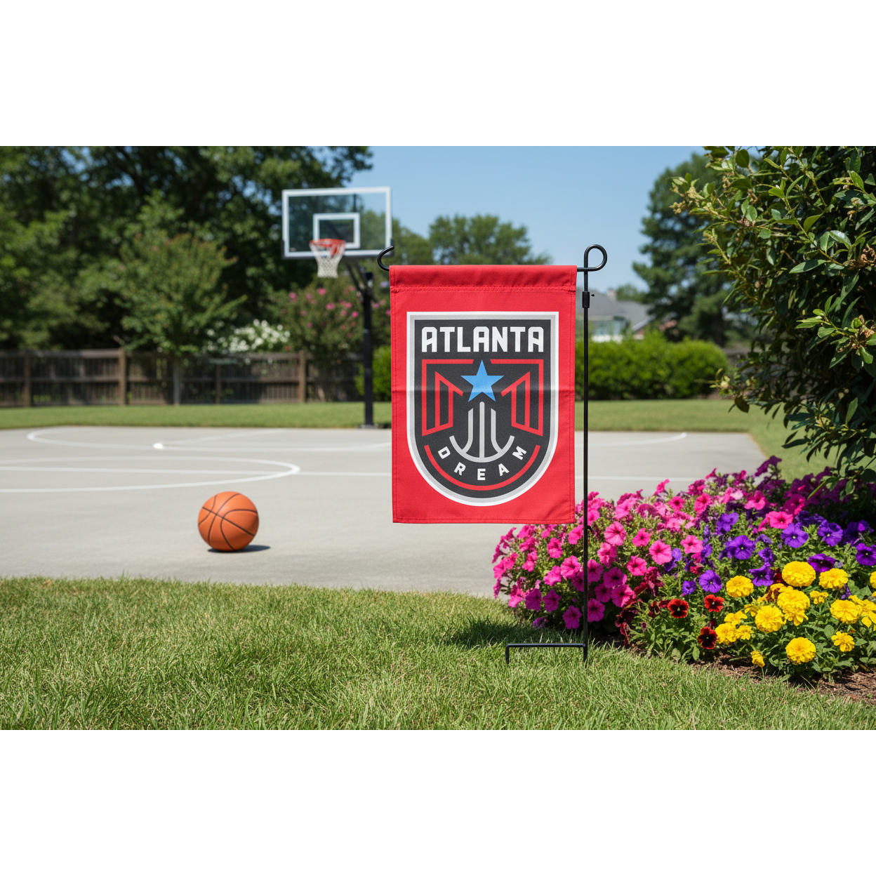 Atlanta Dream Double-Sided Garden Flag – 13" x 18"