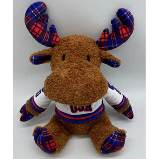 Miracle on Ice USA Hockey Officially Licensed 10 Inch Sherpa Moose Plush White Jersey