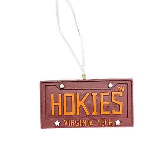 Ornament: Virgina Tech Hokies - License Plate