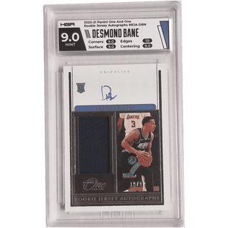 Desmond Bane: 2020-21 Panini One and One Rookie Jersey Autographs #RJA-DBN HGA 9.0