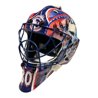 USA Hockey Miracle on Ice 1980 Blue Cage Full Size Goalie Mask