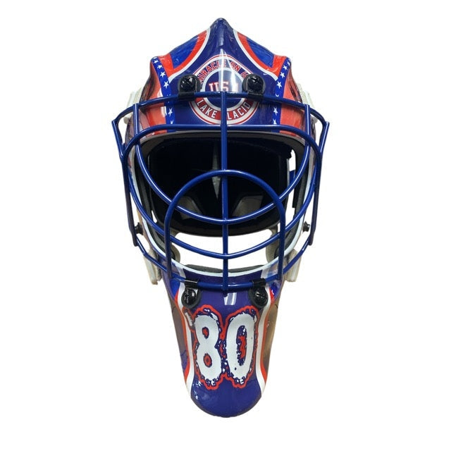 USA Hockey Miracle on Ice 1980 Blue Cage Full Size Goalie Mask