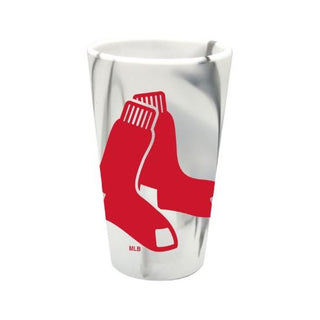 Silicone Pint Glass: Boston Red Sox 16oz - Marble