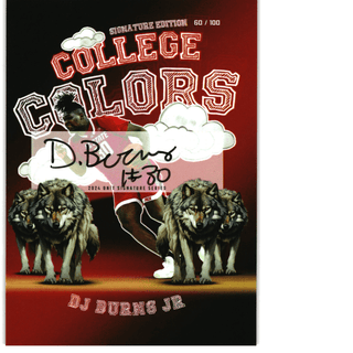 DJ Burns Jr 2024 Onit Signature Series College Colors NC State Numbered 60/100